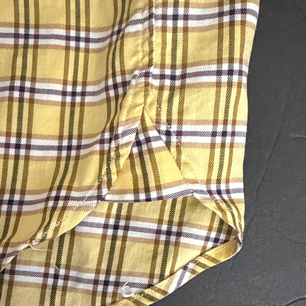 Brooks Brothers XL Country Club Men's Yellow Plaid Button-Down Shirt Size $148 - Picture 5 of 9